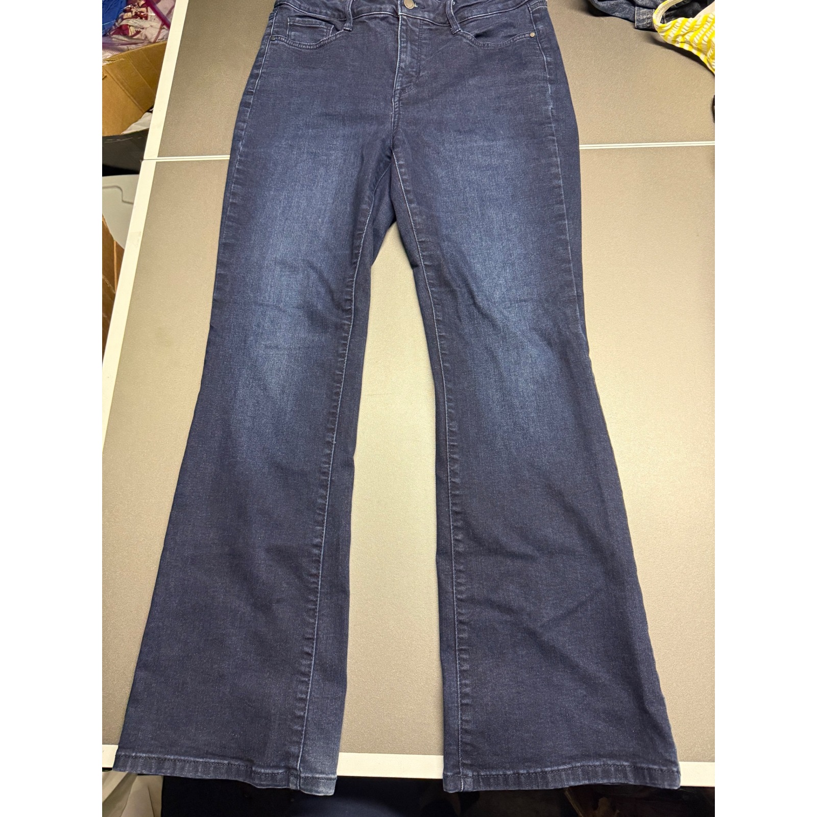 Nine West Womens Bootcut Jeans Dark Wash High Rise Denim Size 2 Indigo